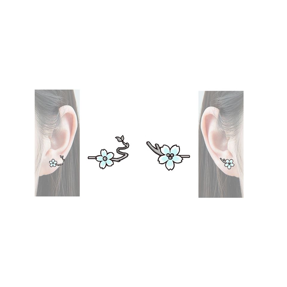 White Cherry Earrings Thaya blanco cereza s925 pendientes de plata flor redondo pendientes para mujer elegante joyer a fina 3 730f6210