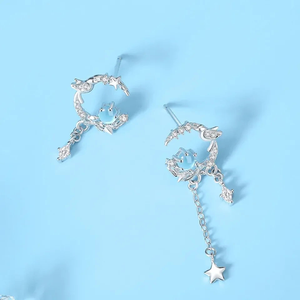 Blue Eucalyptus and Birds Earrings Sb938a1b5def04ecb81f98948a6009f8ev 7dc76b0d