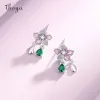 Green Crystal Flower Earrings S51871619a3a34e5aa80cfcb87656d6d3s 7e0f4a09