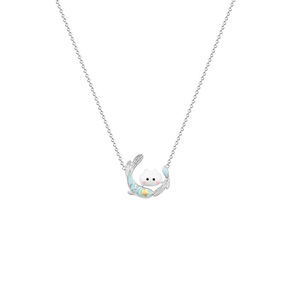 Pisces Peekaboo Cat Constellation Necklace 4 Pisces Peekaboo Cat Constellation Necklace H09b16ea8ce1b49f7a85a204330f5c4cbN 85e4f620