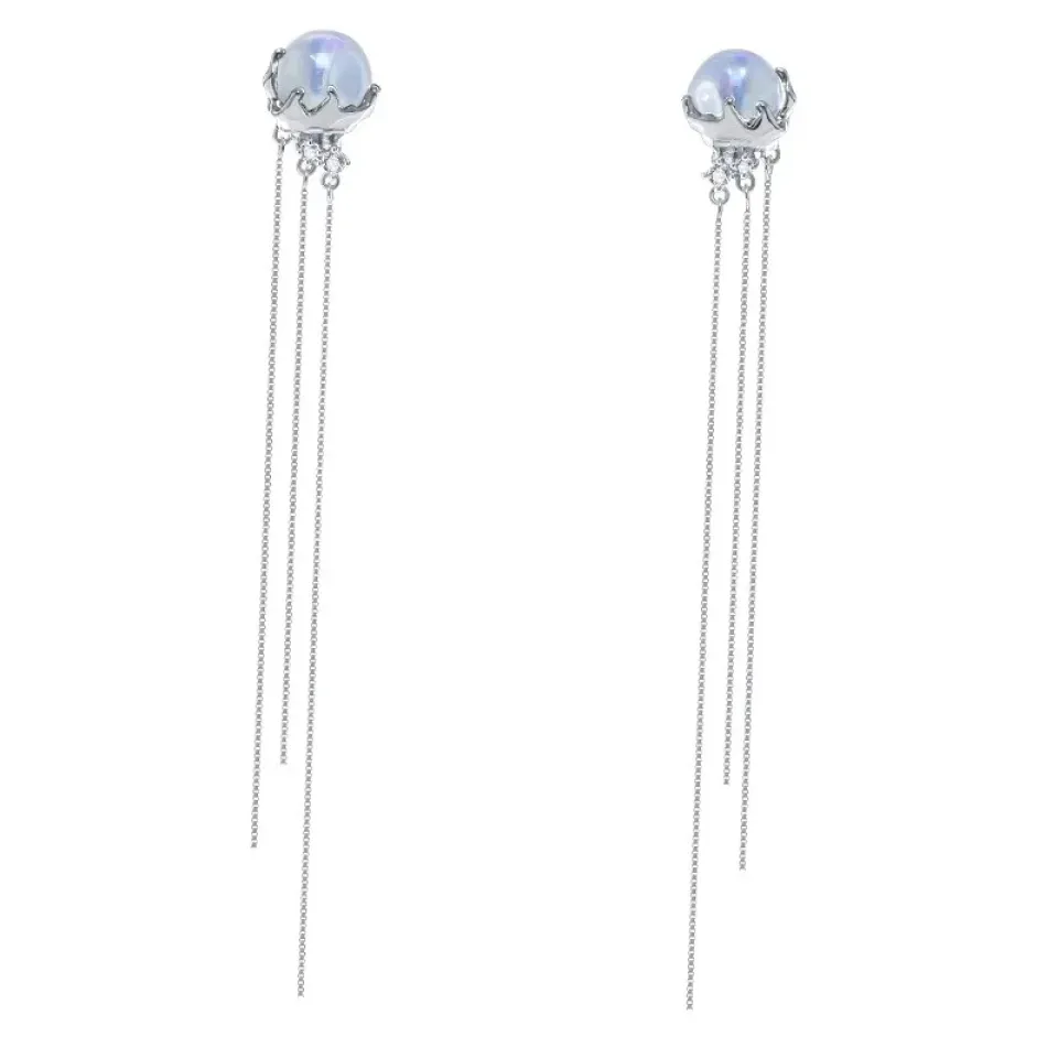 Moon Jellyfish Tassel Earrings Sa4bcf1d5306545589c8f3e9ccac25867o 880db9ac