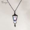 Roman Lamp Necklace Thaya S925 plata esterlina negro collar l mpara romana forma Color luz dise o para mujeres 1 8a92405b
