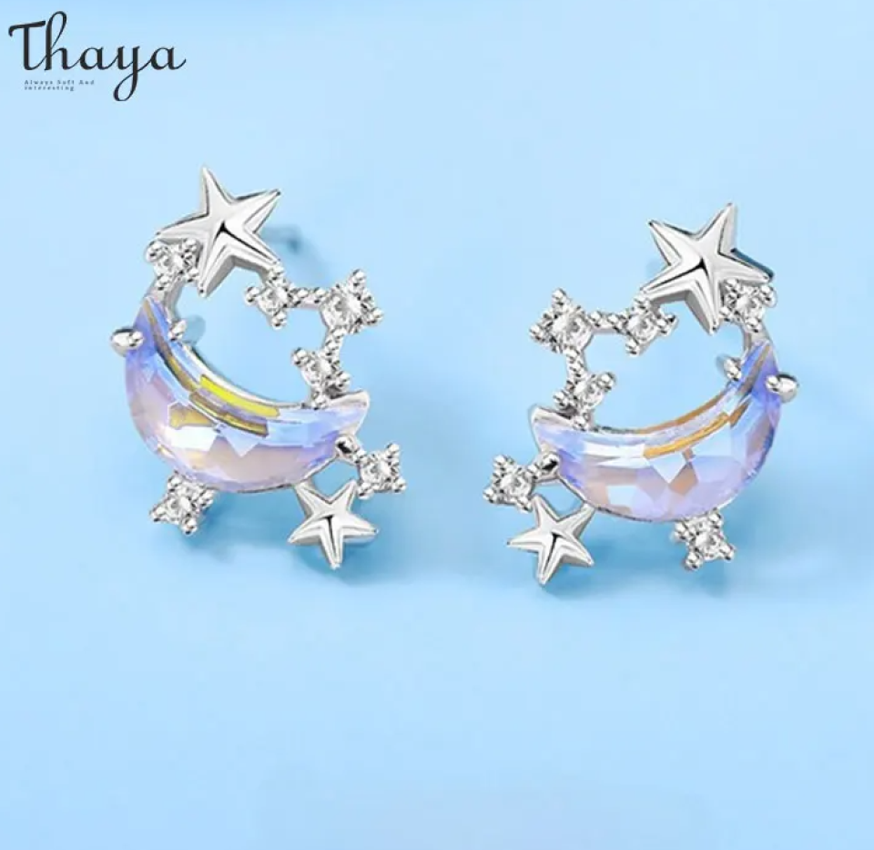 Moon & Stars Crystal Fashion Earrings d7679fa0 f145 4ecf a0ed 8ea27c134ac9337179 8d70f4bf
