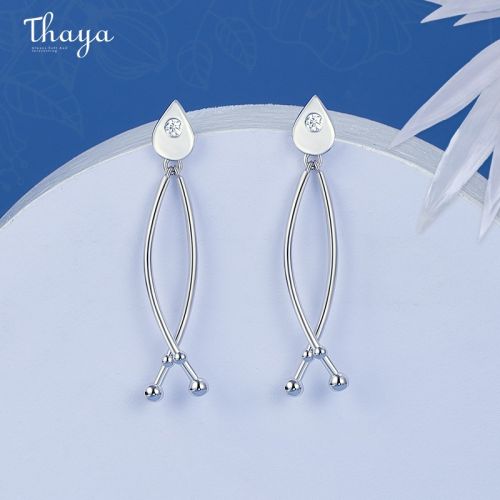 Fish Fin Cross Earrings