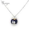 Seeing Stars With You Necklace Thaya Party Blue Gravel Gem Stone Pendant Necklace S925 Sterling Silver Children Childhood Necklace For Women 2 94155e24