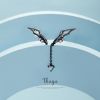 Black Wings Clip-On Earrings