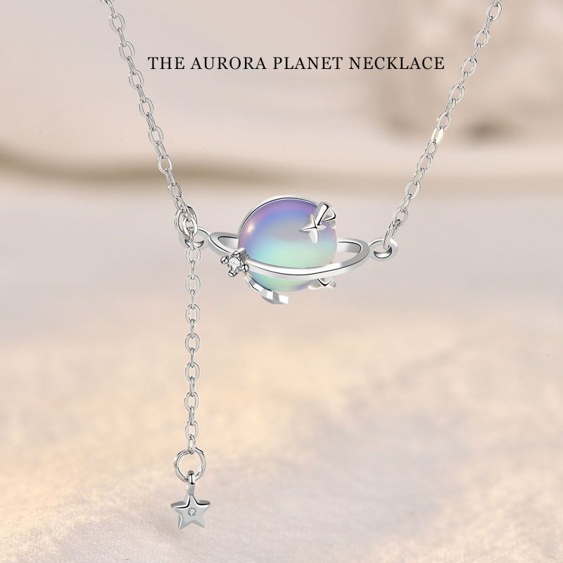 Aurora Halo Planet Necklace