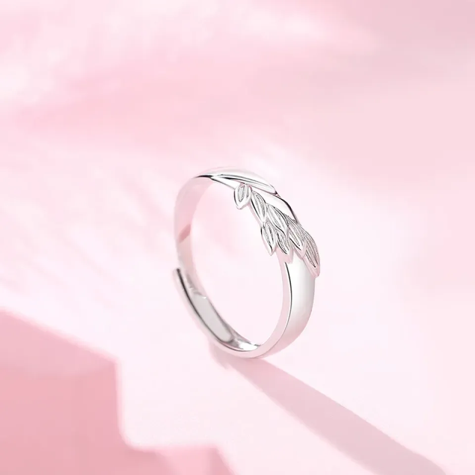 Laurel Leaf & Pink Heart Rings S076a57fedc524d10b202bbd8a08f3f6cC 9fa5aee9