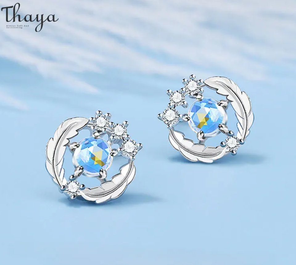 Feather Design Moonstone Earrings 6399b6b0 e544 46c9 8c04 186c6beb9720939581 a0f7519a