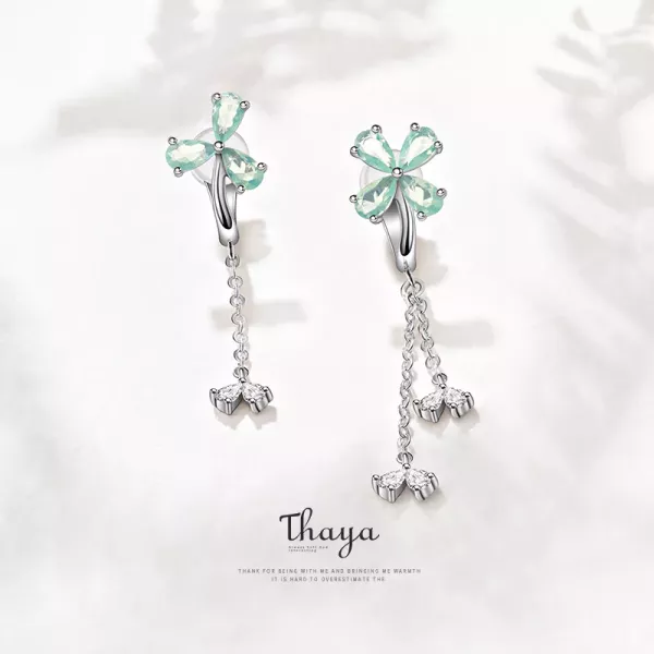 Sterling Silver Clovers Clip Earrings H753007e7500d47fd9098eb09a051360bT a313d794