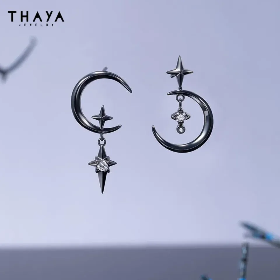 Lunar Eclipse Star & Moon Earrings S60af397c12574a03ad37ecde88ea32cbN a3bce4c1
