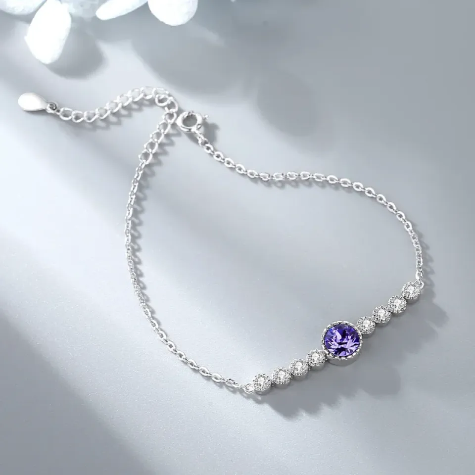 Crystal Sterling Silver Bracelet S94c1389cd11e4cb893165bc3cc2e8416r a4d8b34e