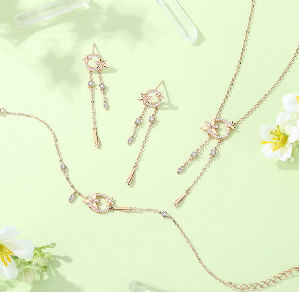 Gold Plated Elegant Dangle Earring 40e31f29 14f7 4632 a6a1 8e9ade0a19a6043430 a6d8b6f3