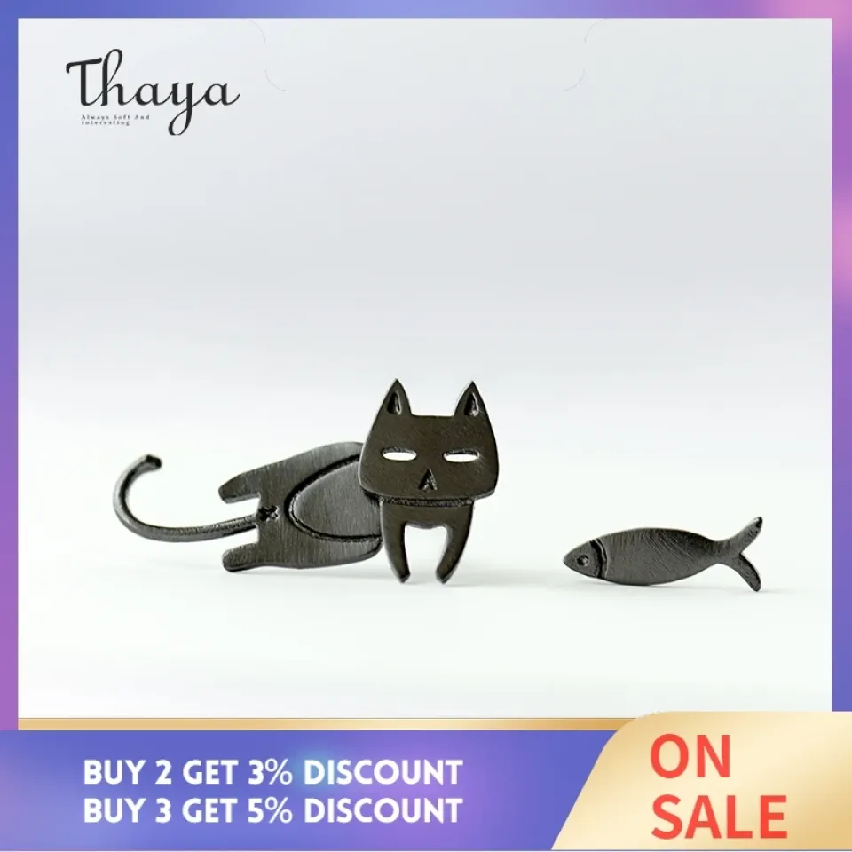 Cute Cat Fish Trendy Earrings H017deffe61a2445ab7a448451b23d39aT a827f47e