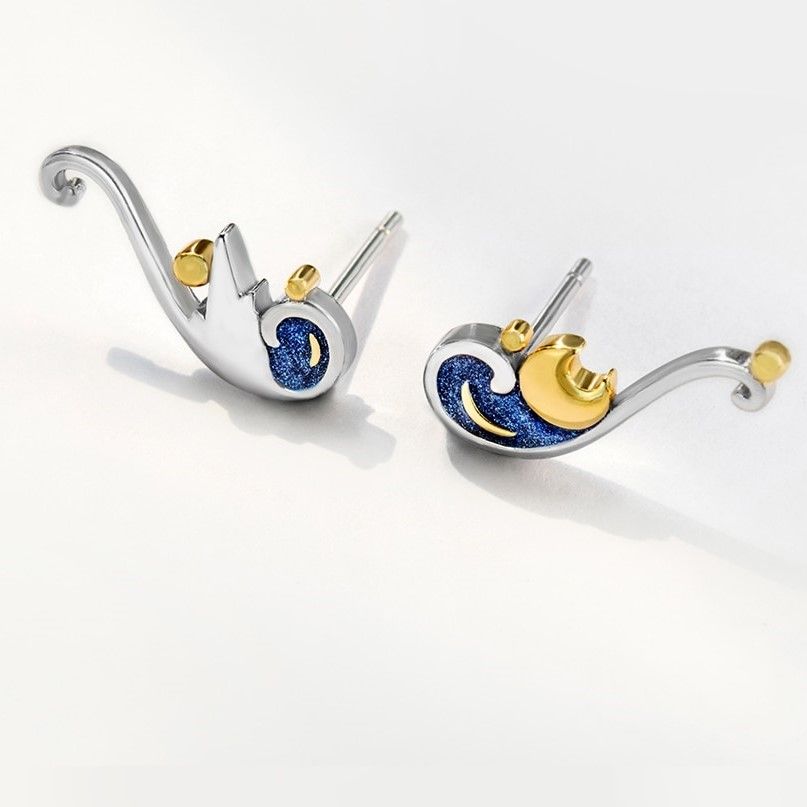 Van Gogh's Starry Night Jewelry Set 9 Starry Night Stud Earrings