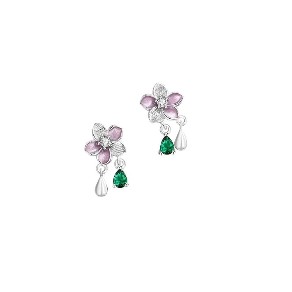 Green Crystal Flower Earrings Se309eccdf356487c85400d4707530f07F ac78afc4