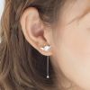 Angel Long Line Earrings Thaya original angel design stud earrings s925 sterling silver wing crystal shell long line earring for 4 aea5c65b