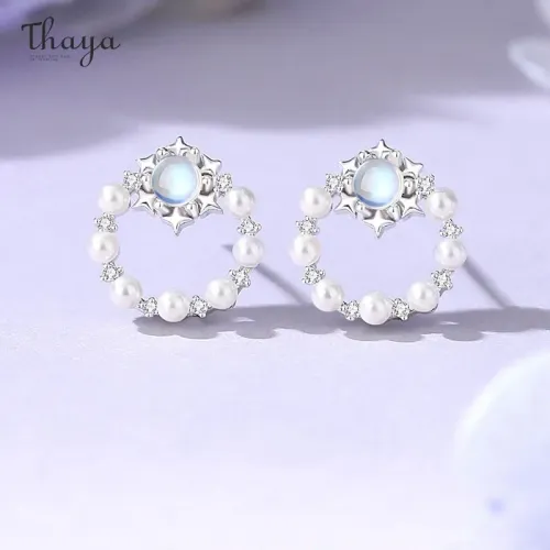 Tulip Moonstone & Zircon Earrings Sa5f0e510c25a45b08c043f11d49ebd2dK b0c60ba3
