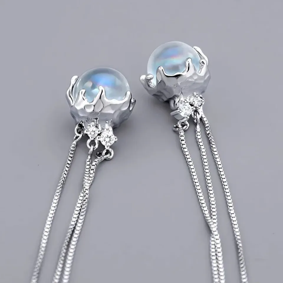 Moon Jellyfish Tassel Earrings S0e2c05f123c646468329fb72ef09ce1eo b3602a90