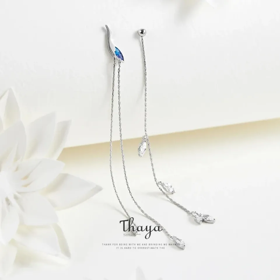 Blue Crane Asymmetric Earrings S193798636cc74b93aaf028f21f607e5d3 bac9089b