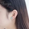 Mermaid Foam Bubble Earrings Thaya Mermaid Bubble Studs Earrings s925 Silver Blue Crystal Seaweed Cushion fishtail Earring for Women jewelry 3 bcc6faa7