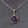 Dragon's Breath Necklace 10 Dragon's Breath Necklace MosDream Dragon s Breath Pendant Necklace Fire Opal Round Cabochon 13mm Vintage Elegant Gift for Women 23 c2e5c2a2