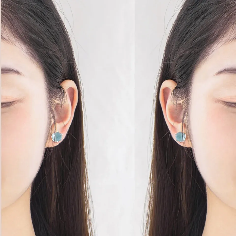 Mermaid Bubble Blue Studs Earrings HTB15RFDa6zuK1RjSspeq6ziHVXay c3355806