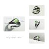 Meteor Ring Thaya Flying Meteor Chalcedony Emerald Ring Tension Setting Vintage Gem Stone Black S925 Sterling Silver Jewelry 1 c65ba017
