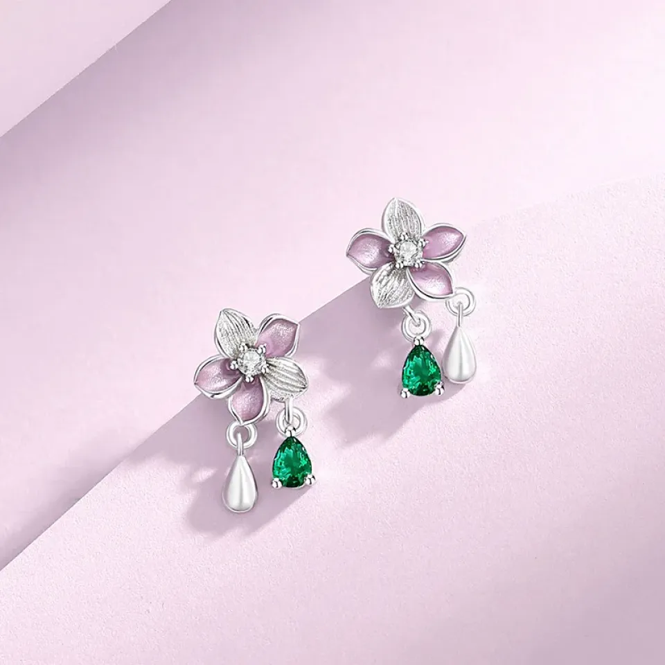 Green Crystal Flower Earrings S031fbe53ae1d4341ad7e2e436769b9e78 c8fe3b75