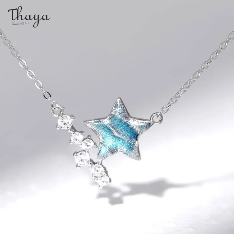 S925 Silver Star Necklace S24e7b699bd4b4889901c19b994626565U cb4e7563
