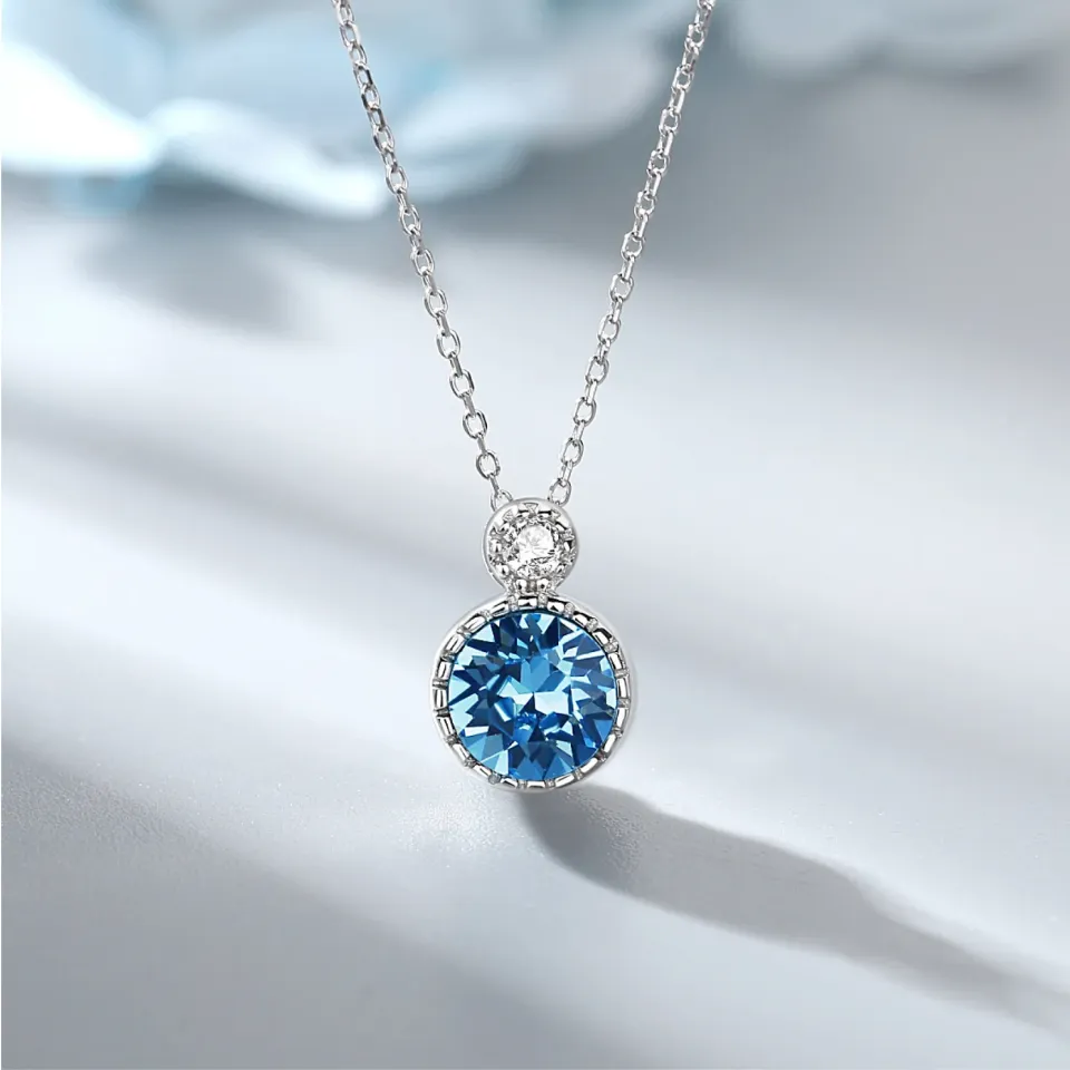 Crystal Sterling Silver Pendant Necklace Sec952a027ecb4ddebb270dec02bb1328D d3c1bc6d