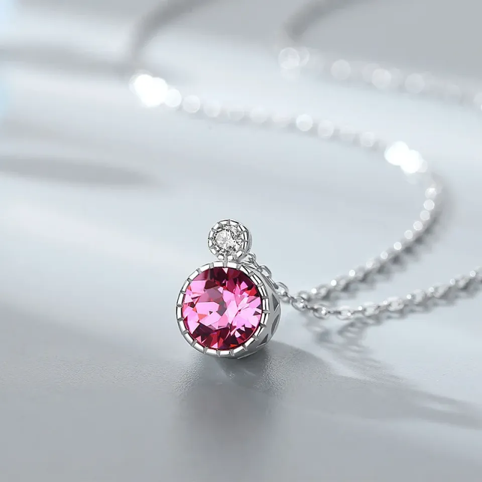 Crystal Sterling Silver Pendant Necklace S76296fb56058468297f80943983b91816 d74760d1