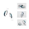 Bright Shining River Rings Thaya Bright Shining River Emerald Rings s925 Silver Circular Soft Blue Romantic Jewelry Ring for Women 3 d709b395