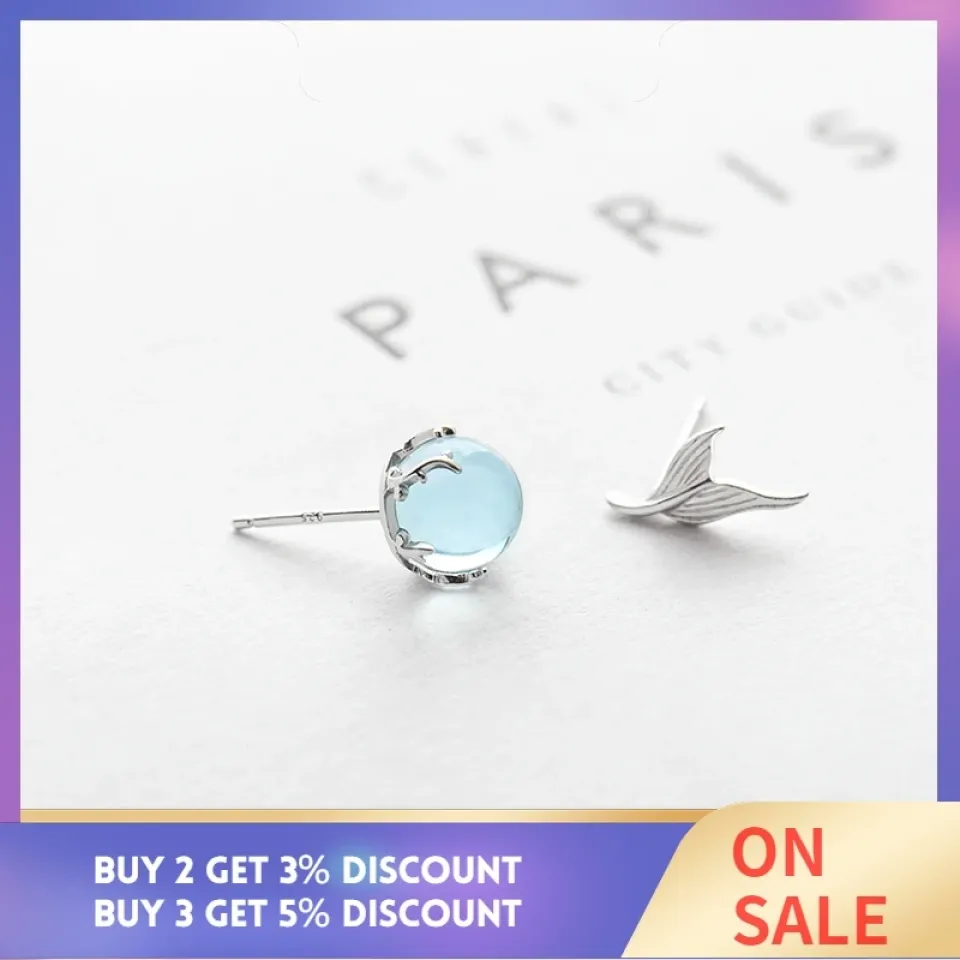 Mermaid Bubble Blue Studs Earrings Hc5785991a66a414a850dada0813d7277O da2dee4f