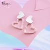 Double Heart Stud Earrings H7fb1411002f94d7ea12913fc3074e0afF db480f73