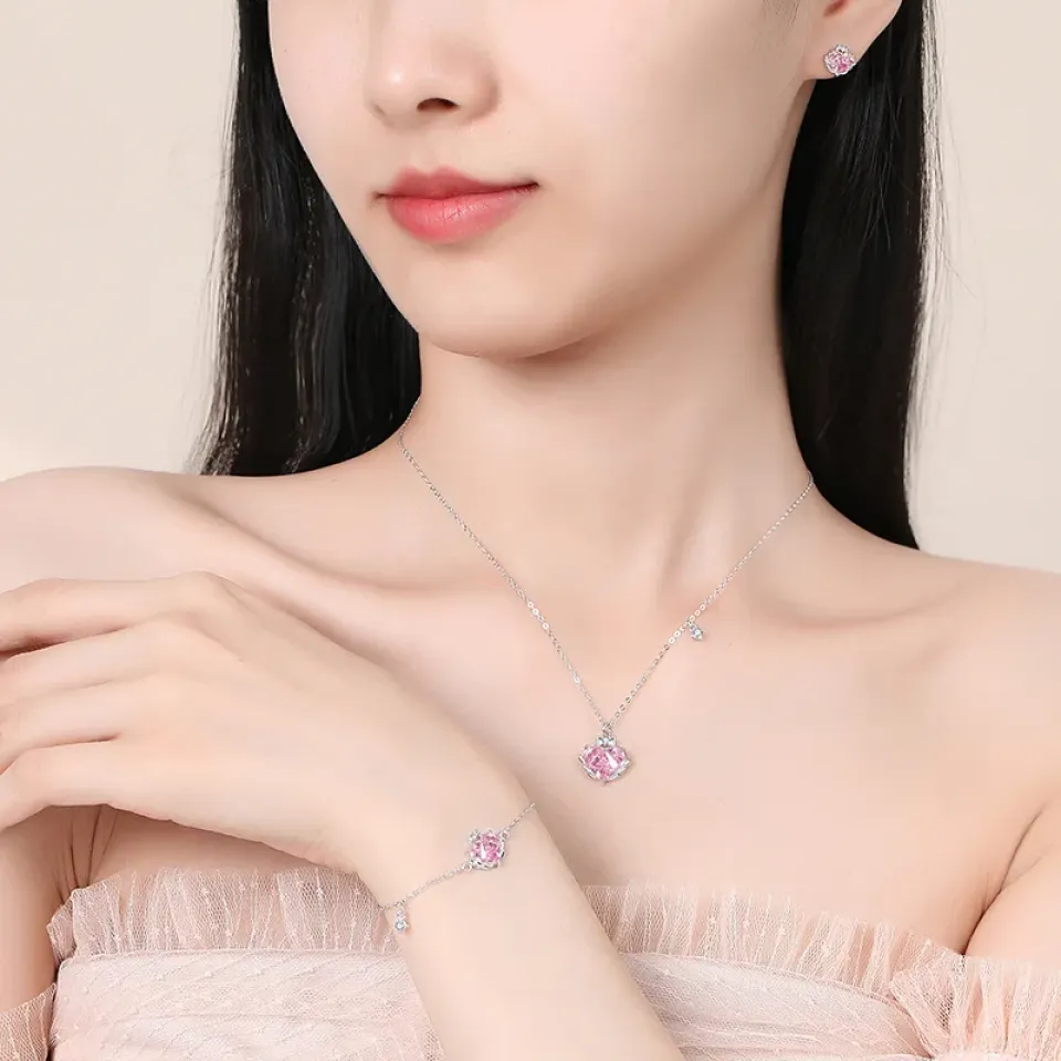 Heart Pink Crystal Stud Earrings S09da0b75fac04d538e1ddc24bba6ae6a2 1 db797635