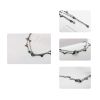 Thorn Rose Bracelet Thaya 100 925 Silver Thorns Rose Bracelet Two Layer Crystal Flower Black Chain Link Bracelet for 3 df22796b