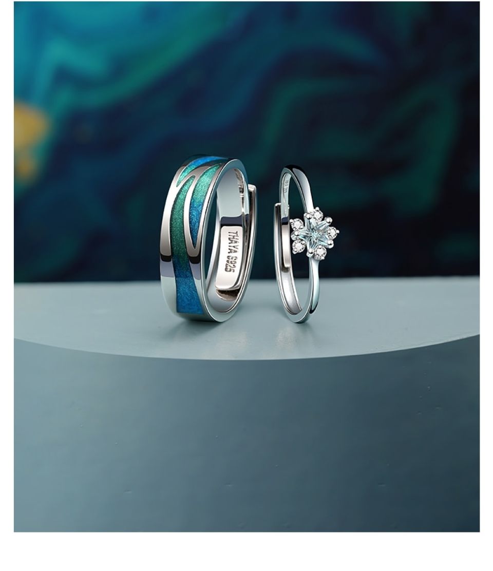 Aurora and North Pole Open Couple Ring 9 Aurora and North Pole Open Couple Ring H4bb54e65ca2b46218c1b9f603b293e19b e007eefe