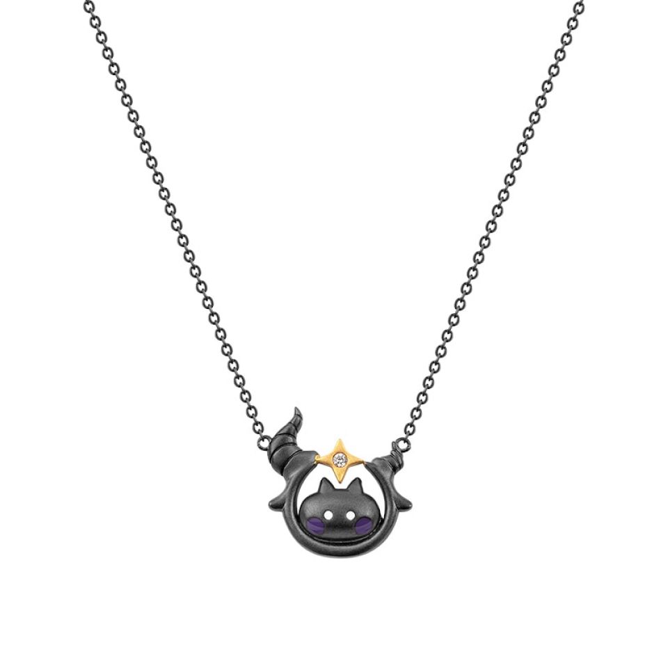 Capricorn Peekaboo Cat Constellation Necklace H89ccda72dcc14877a8d1bbaf417fa755p e187d5a4