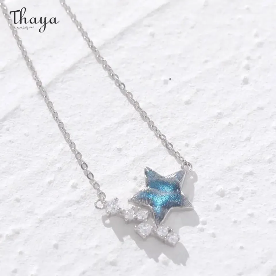 S925 Silver Star Necklace Sd5a9d65c40a34bb7ba67698682cf73acI e25356c3