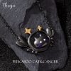 Cancer Peekaboo Cat Constellation Necklace H2aba2b2977184a9b9fcf91113df54124d e46356e2