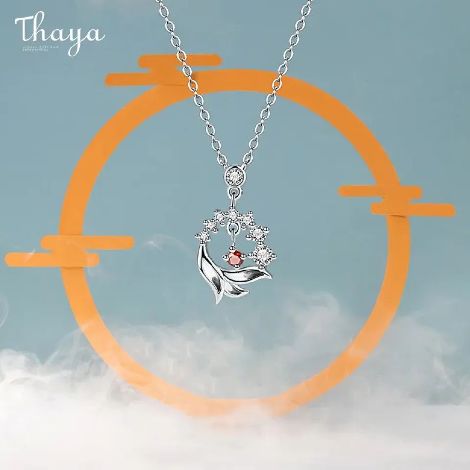 Red Artificial Lion Crystal Silver Necklace H8074897e404641b39ca0dda0b9a12700s f1fe376e