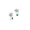 Green Crystal Flower Earrings Se309eccdf356487c85400d4707530f07F f3a55558