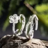 White Cherry Blossom Silver Ring S20a62ecf28ab459f8a590e380a1156aej f5448d6b