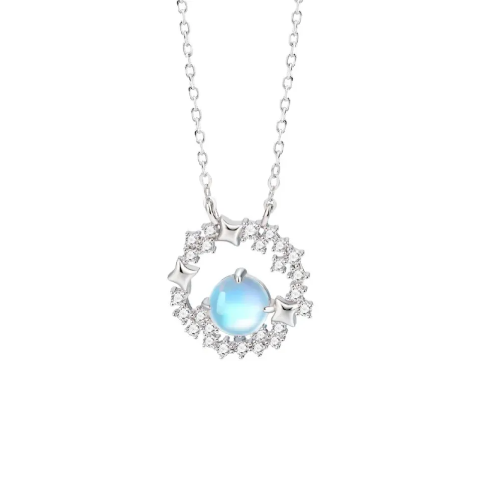 Moonstone Star Choker Necklace Sa716621613fc40f9b3eec2003503bfd3k f6818f1d