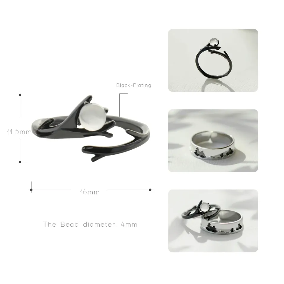 Moonstone Forest Couple Finger Ring HTB1KYS3sRyWBuNkSmFPq6xguVXao f70594dc