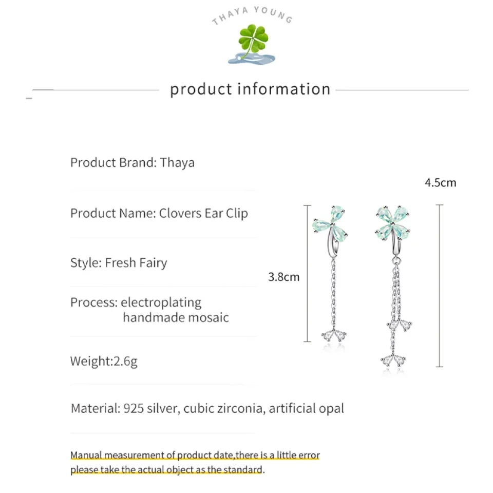Sterling Silver Clovers Clip Earrings He32fe15592c1432f9d471b922644b8ceW f81c65c3