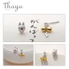 S925 Silver Fox Stud Earrings 9 S925 Silver Fox Stud Earrings S720492487fd64c6c9d6815e0e65b0878B f805ff0e