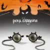 Little Devil Black Drop Stud Earrings 7 Little Devil Black Drop Stud Earrings HTB1KMxRlFkoBKNjSZFkq6z4tFXaW f970106b