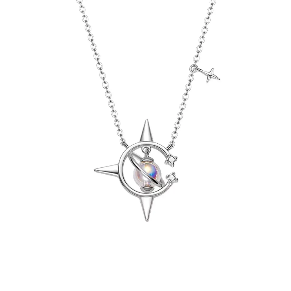 Silver Plated Crystal Pendant Necklace Hb089d8d652854e2996c6ebe64df4d9dav fc9c4543